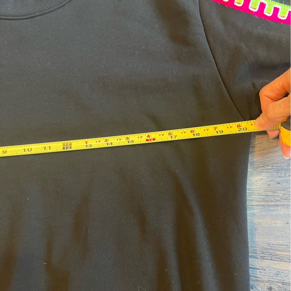 PITUSA Black‎ Cropped Sleeve Sweatshirt – Size Medium - Picture 7 of 9